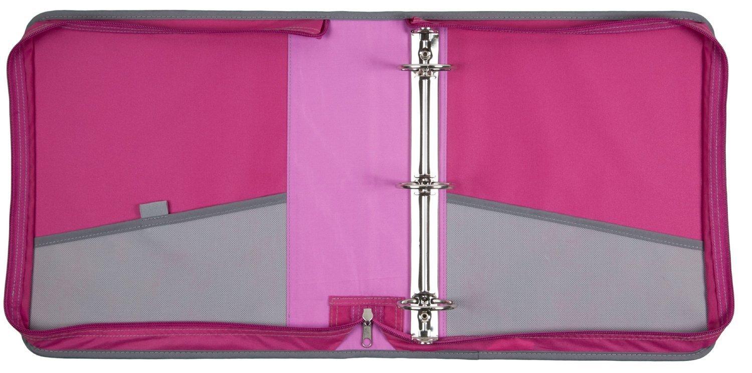 mead, ring binder, zipper binder, sewn binder, 2 inch, 3 ring