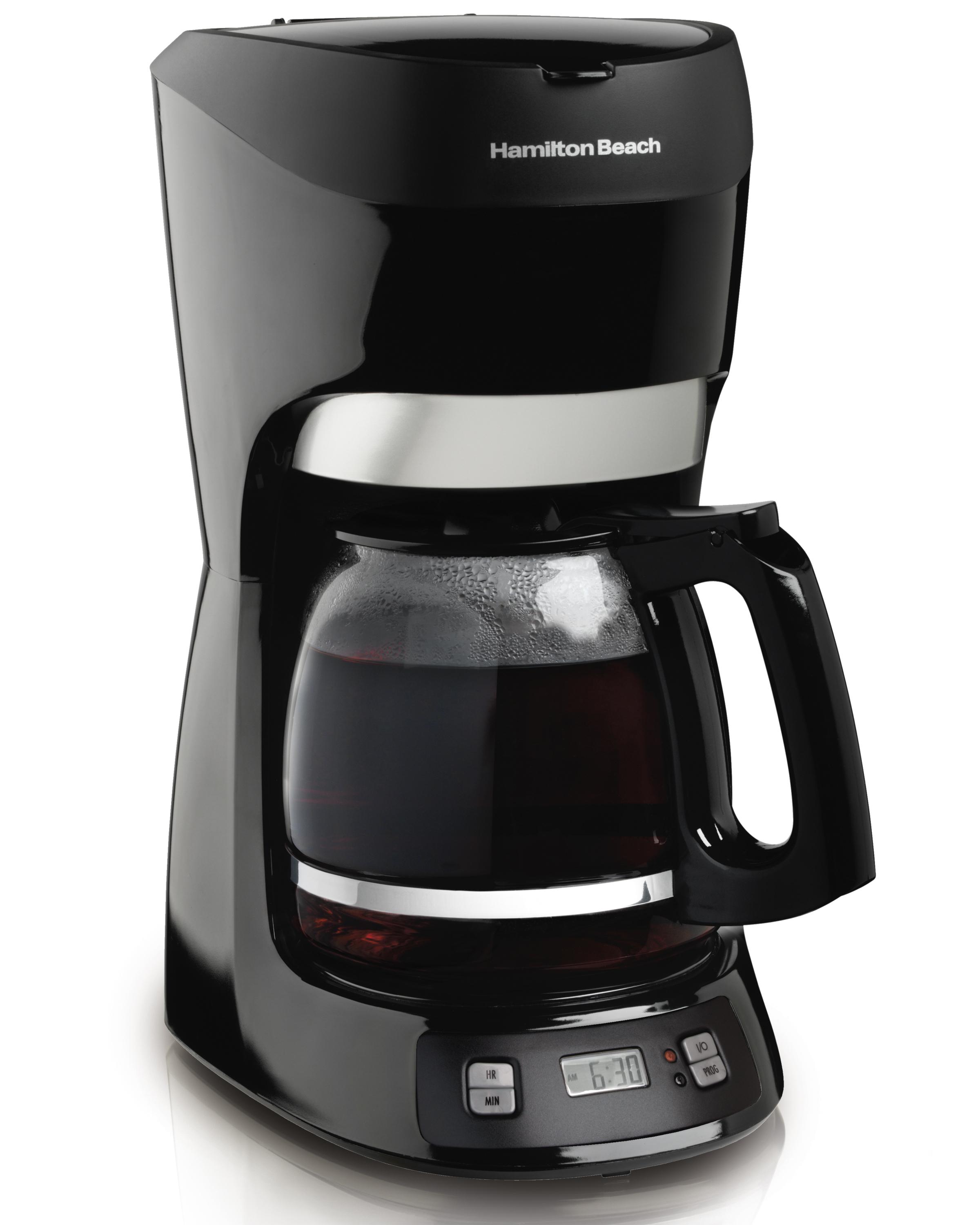 hamilton beach 12-cup coffee maker with digital clock (49467)