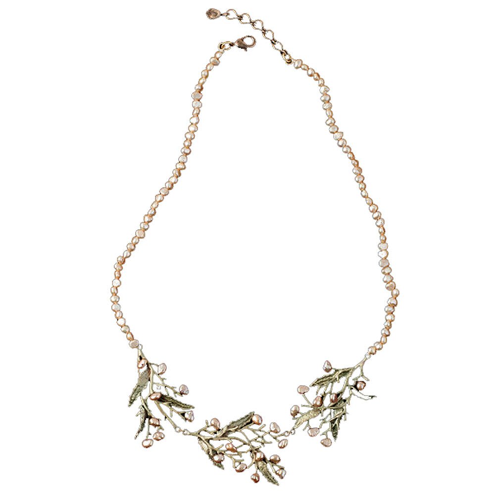 "seaweed"珍珠项链 michael michaud 银色季节