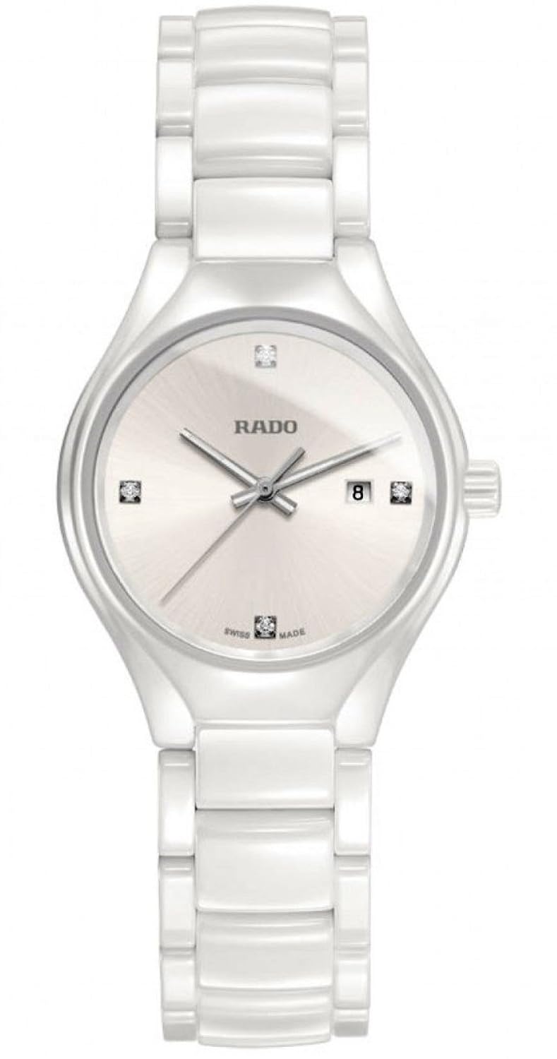 rado true 高科技白色陶瓷钻石女式手表 r27061712