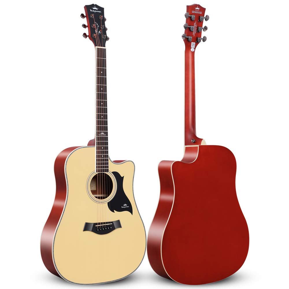 kepma 卡马 d1c 民谣木吉他 41寸初学者入门学生 原色 送琴包等学琴大