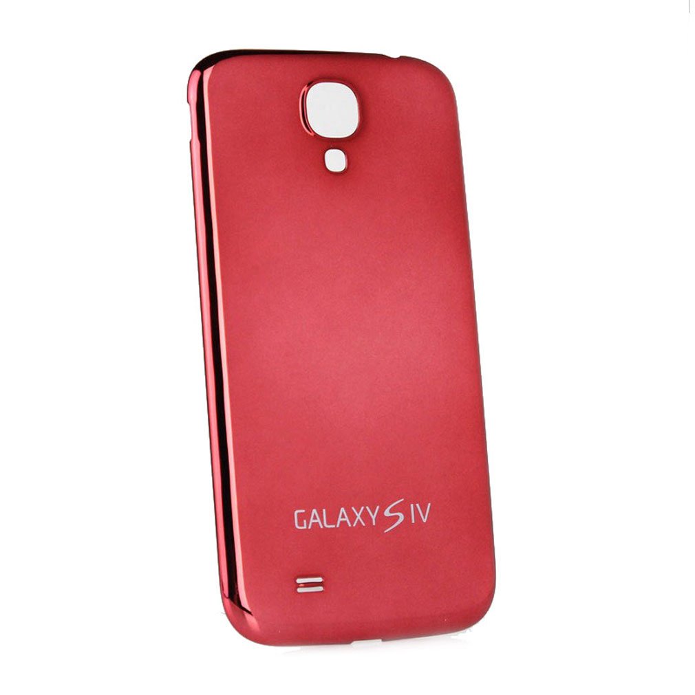 s4 i9500/i9508/i959/i9502 手机壳 手机套 电镀彩色电池后盖 红色