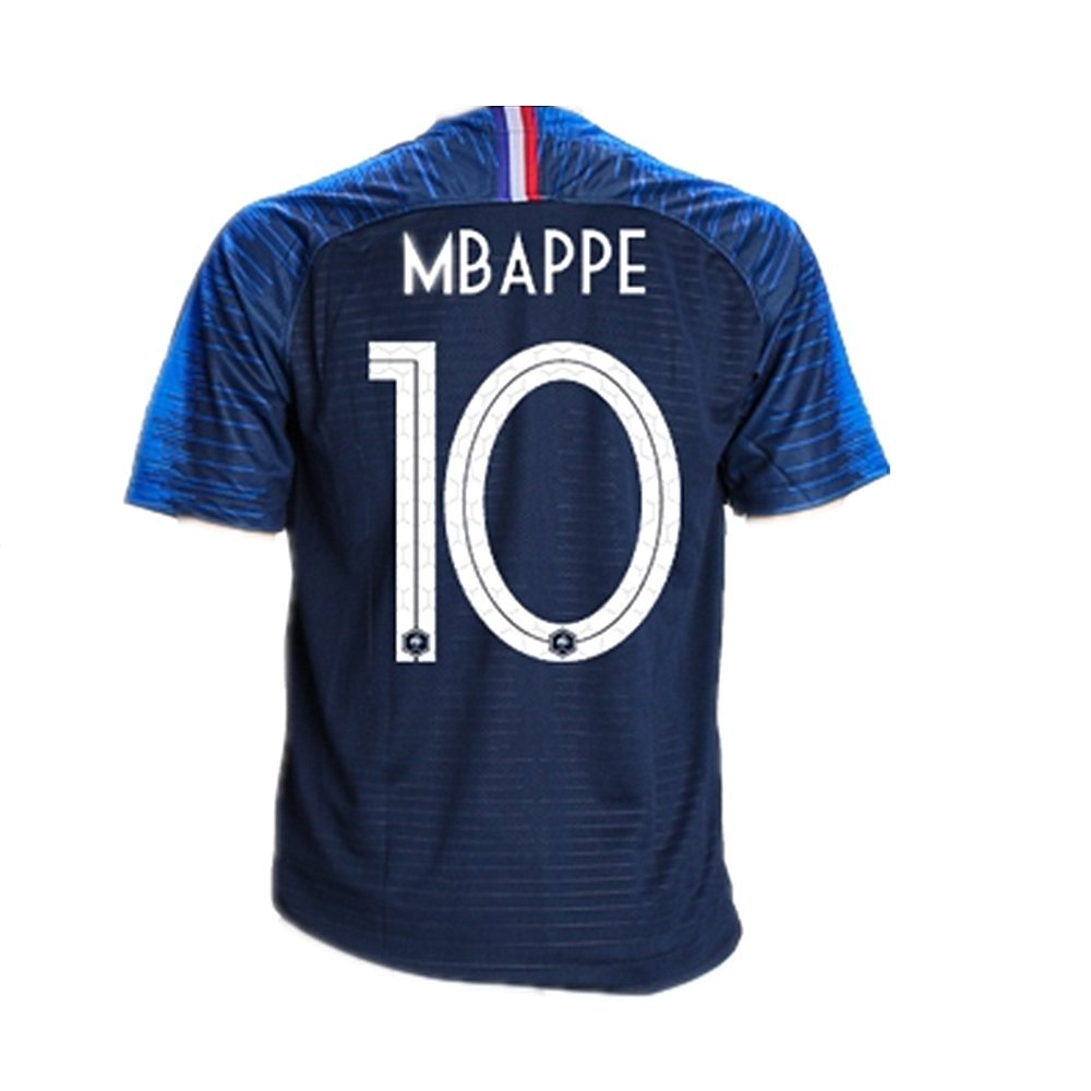 france national team 10 mbappe home 男士足球球衣 蓝色