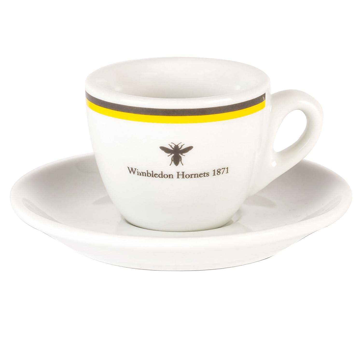 black & blue 1871 wimbledon hornets espresso cup and saucer set