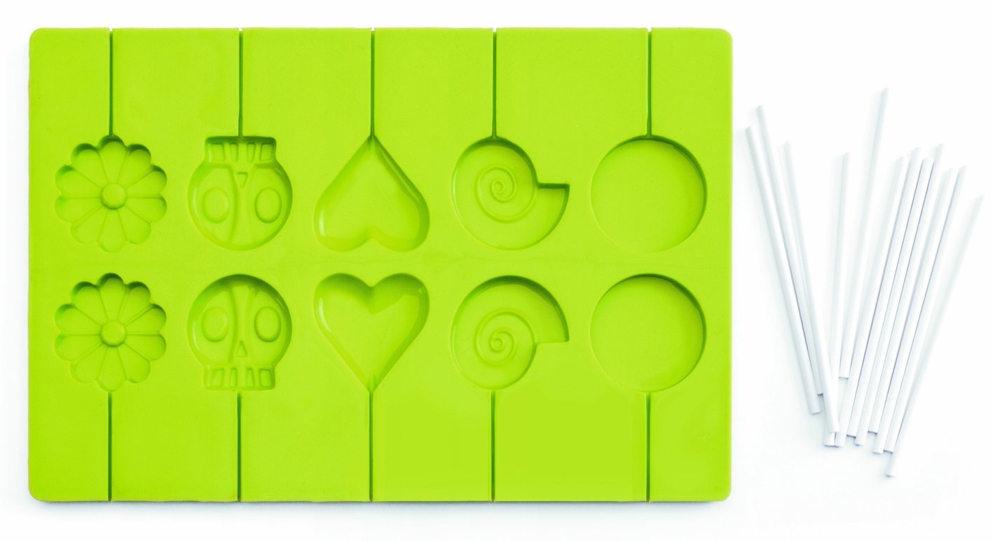 ibili lollipop 模具 24 根棍,绿色/白色,25 块