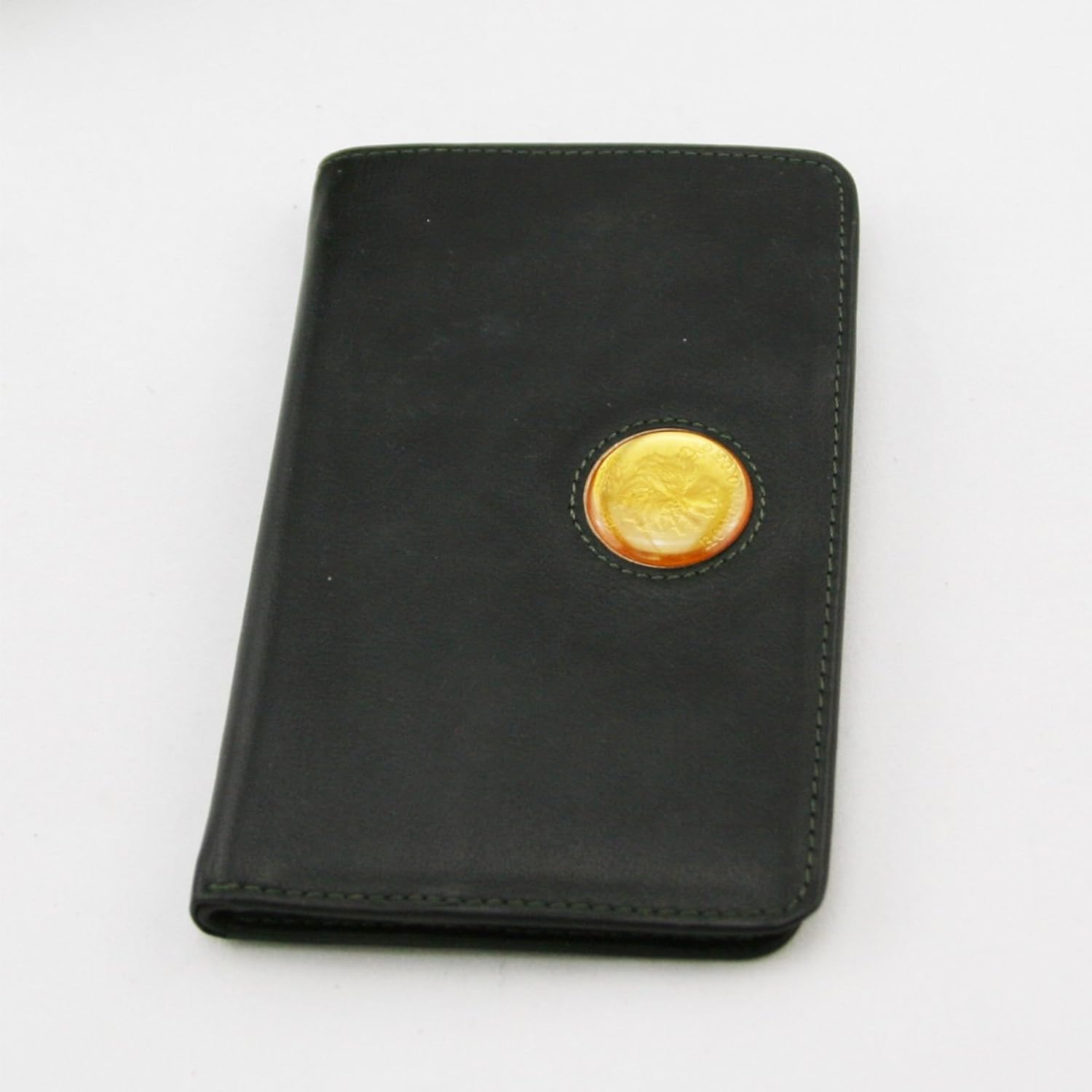 wq 文琦 具有收藏意义的香港硬币镶币钱包 限量 黑色