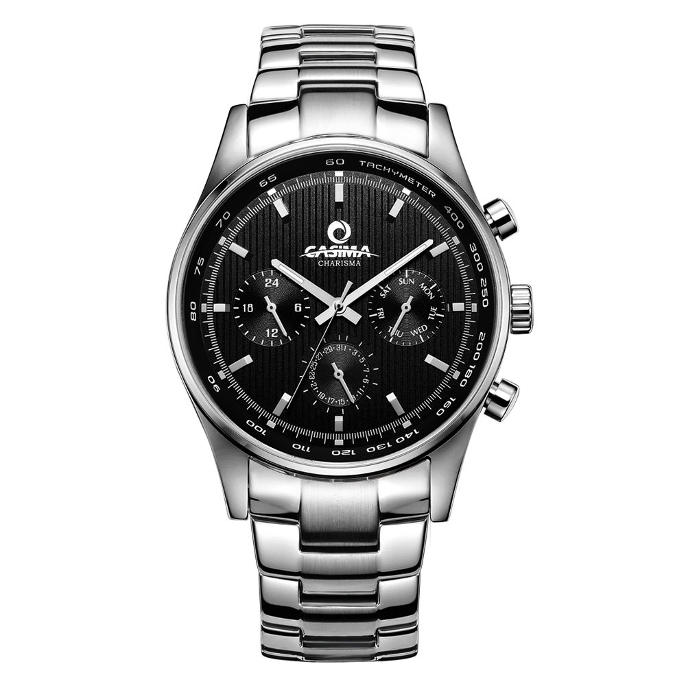 casima men,student,boy,gent analog 不锈钢 银色 cr-5114 watches