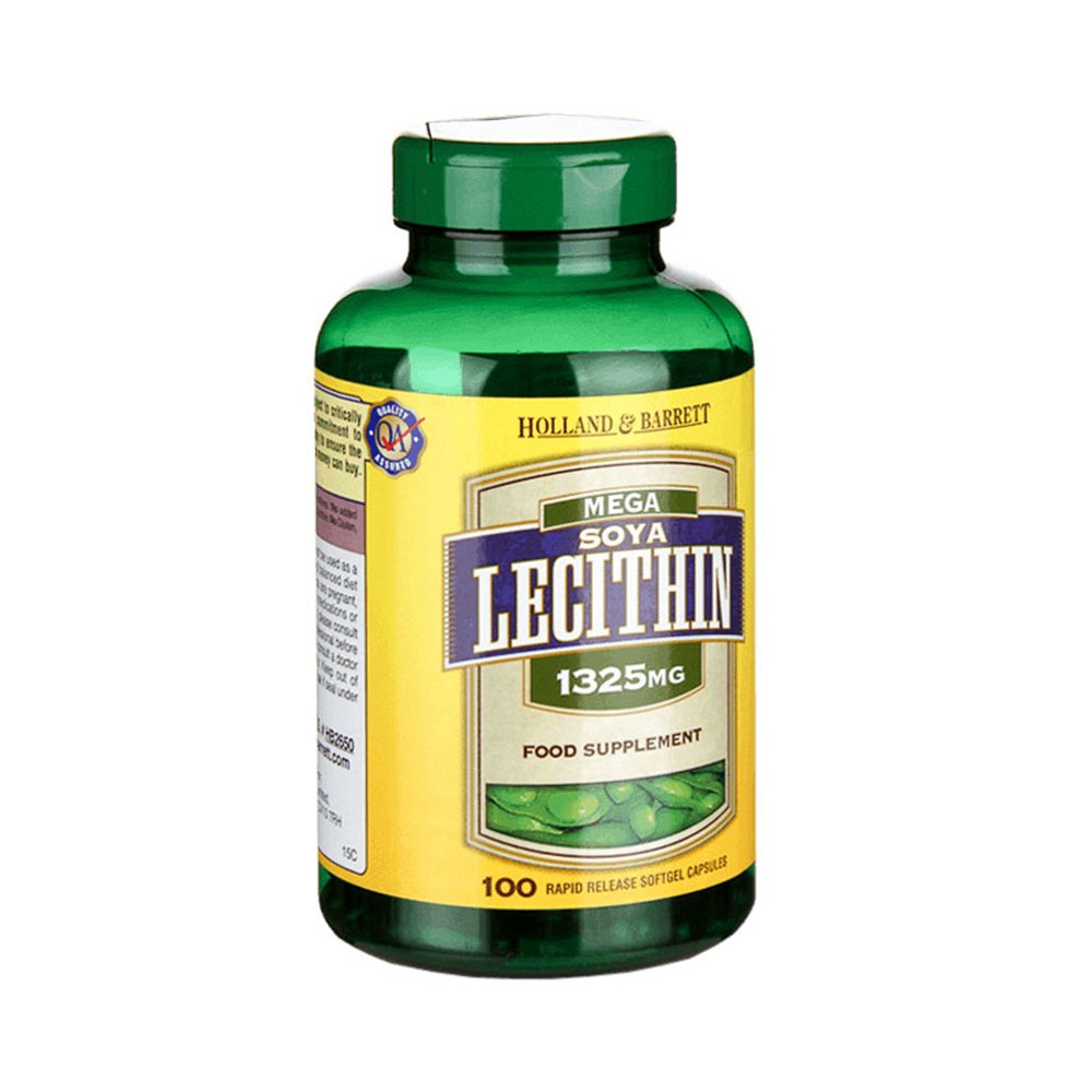 holland&barrett 大豆卵磷脂软胶囊 1325mg 100粒 (1瓶)