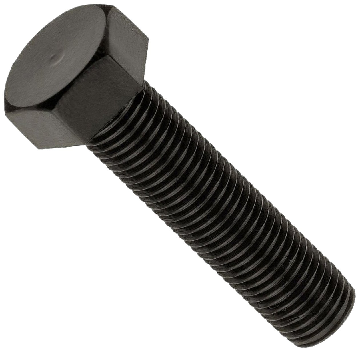 nylon 6/6 hex bolt, plain finish, black, exte