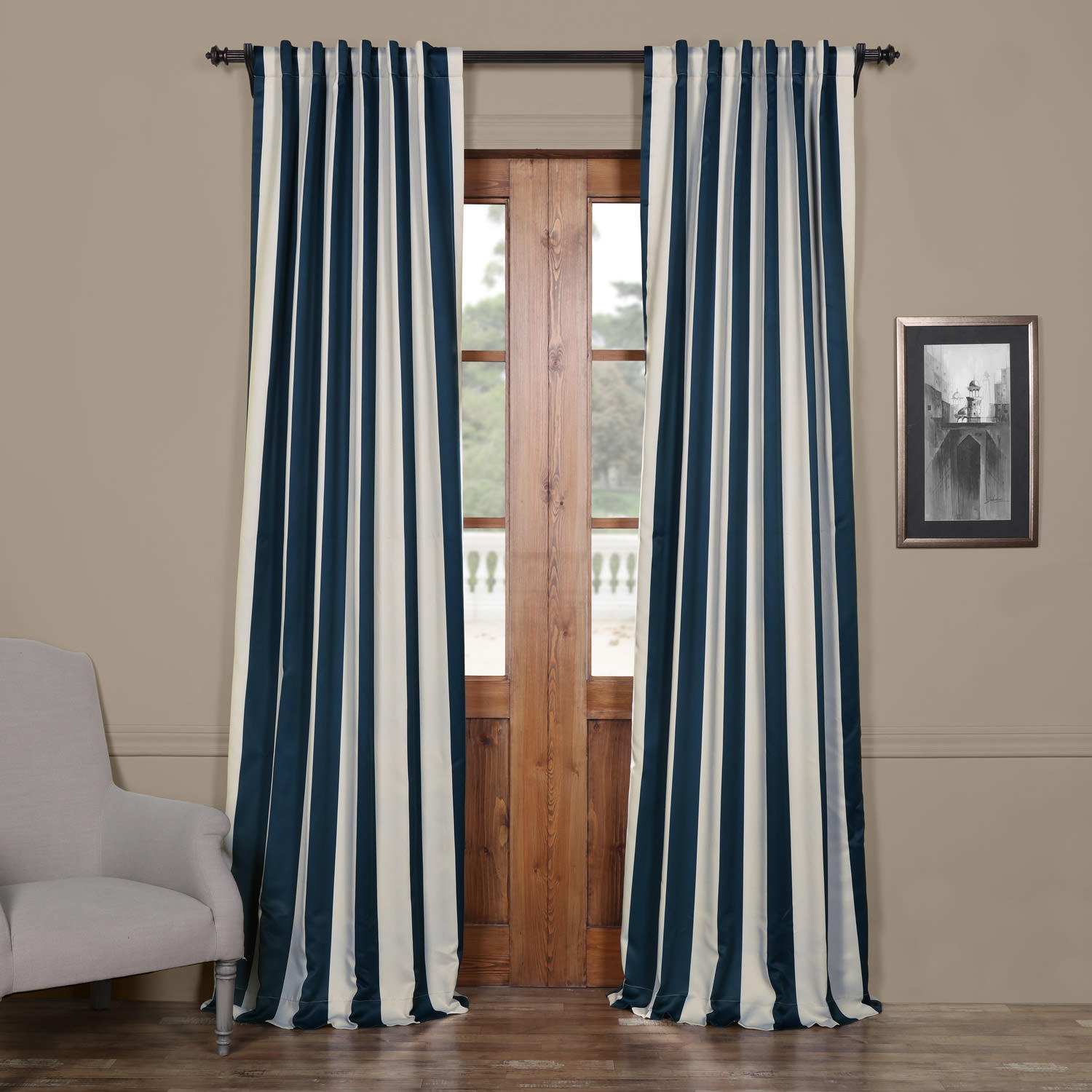 条纹遮光窗帘