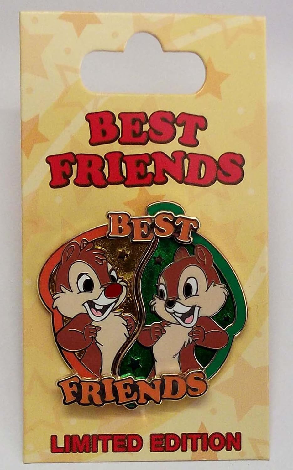 disney pin chip and dale best friends 2 针套装 le
