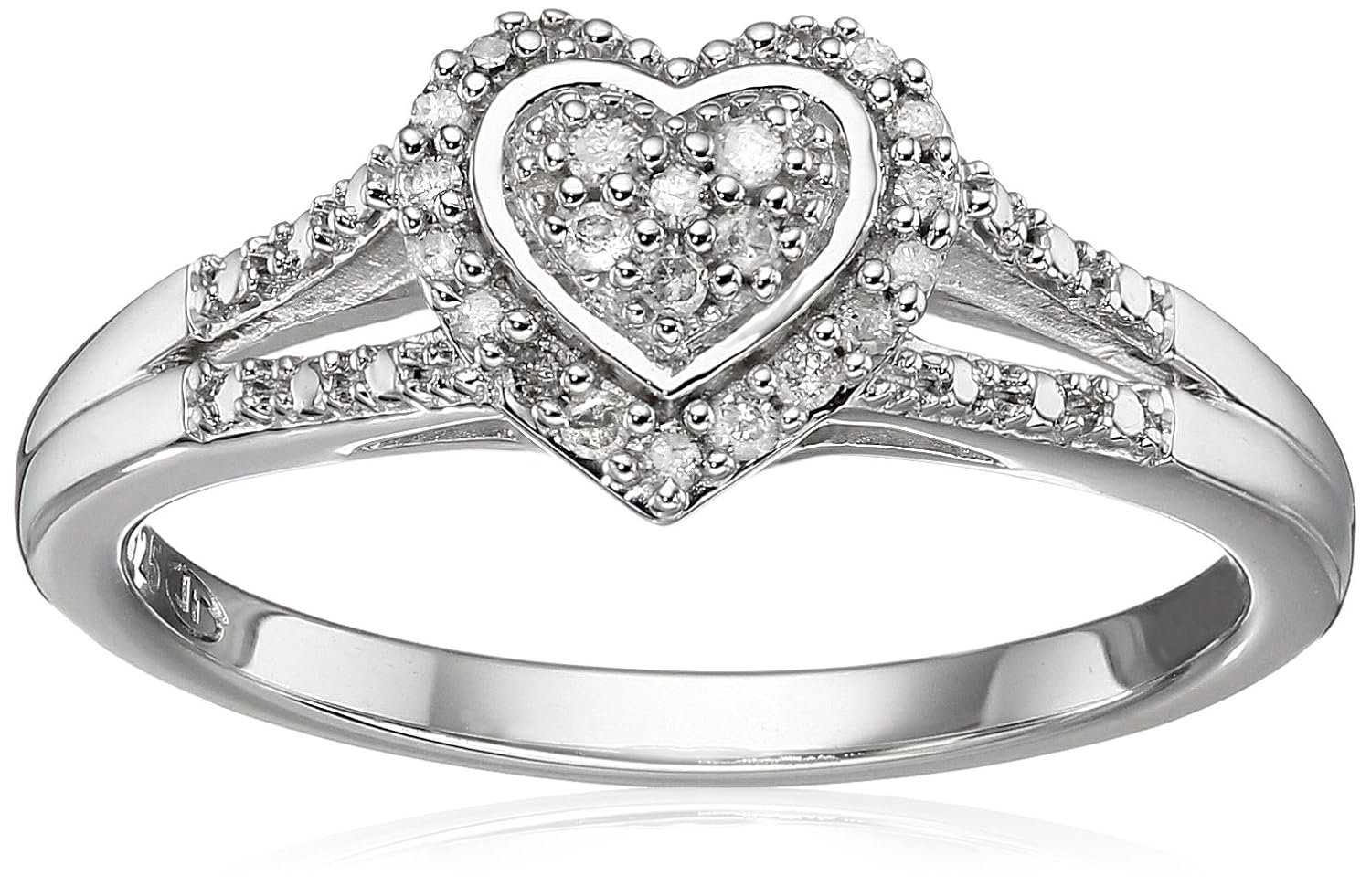 钻石友谊心形定情戒指,7 号