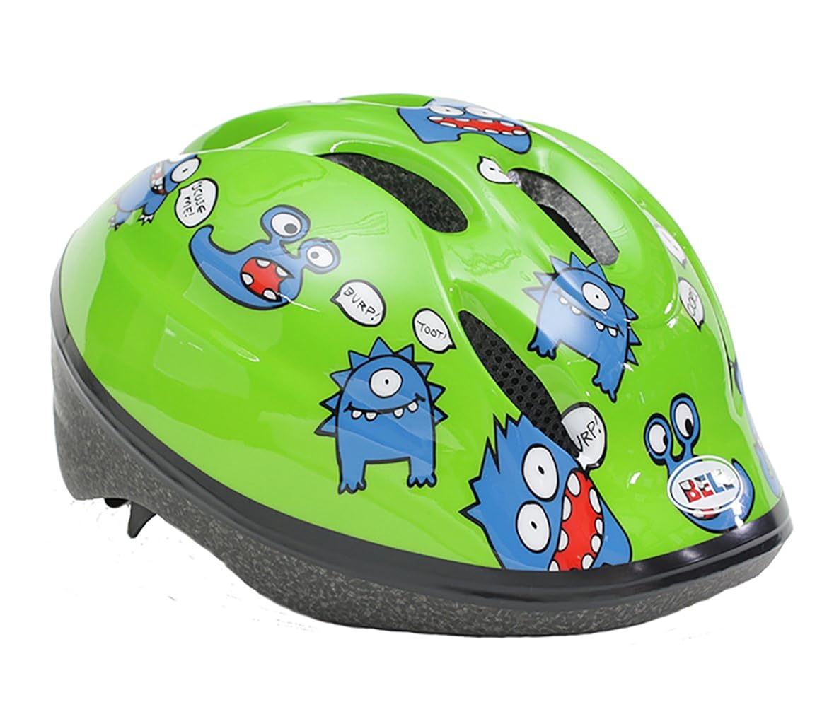 贝尔bell 头盔 儿童用 变焦 2 zoom2 绿黄玉怪物 7072826