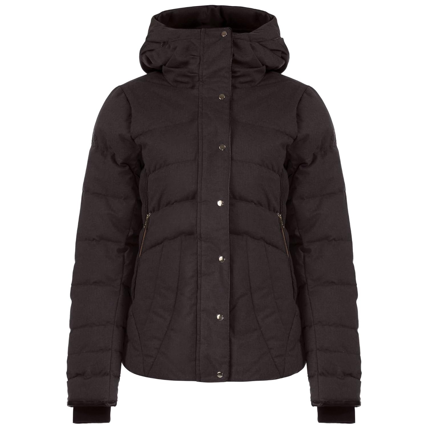 womens/ladies vaunt waterproof ski jacket (14) (anthracite grey)