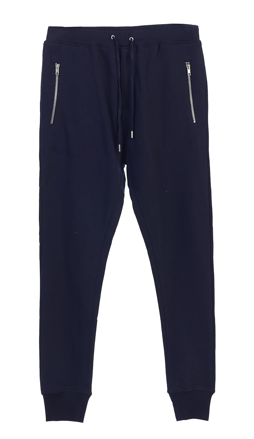 gioberti mens french terry jogger pants navy pants large