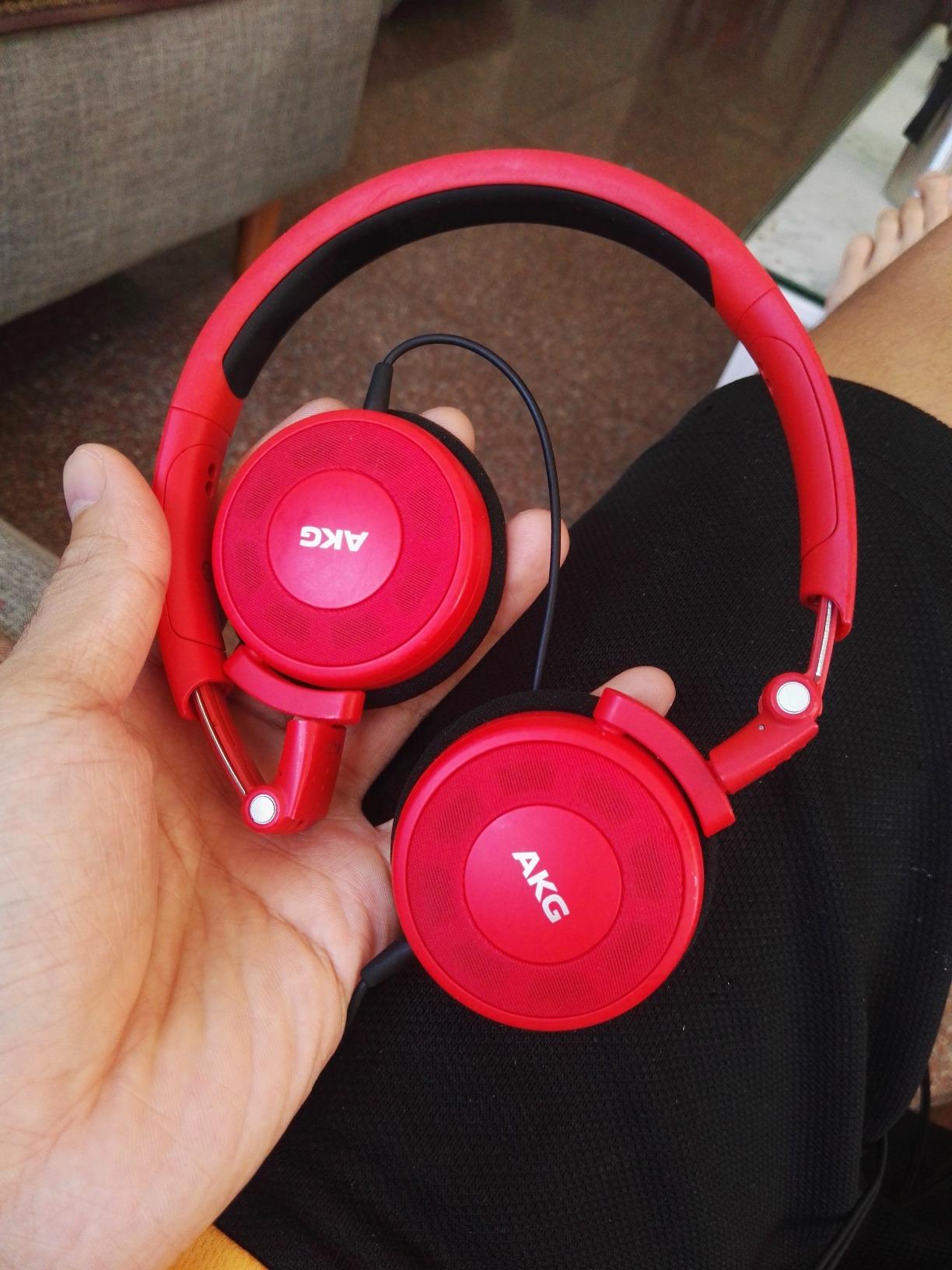 akg k420le 头戴式耳机 折叠便携式耳机 重低音手机耳机 深蓝色