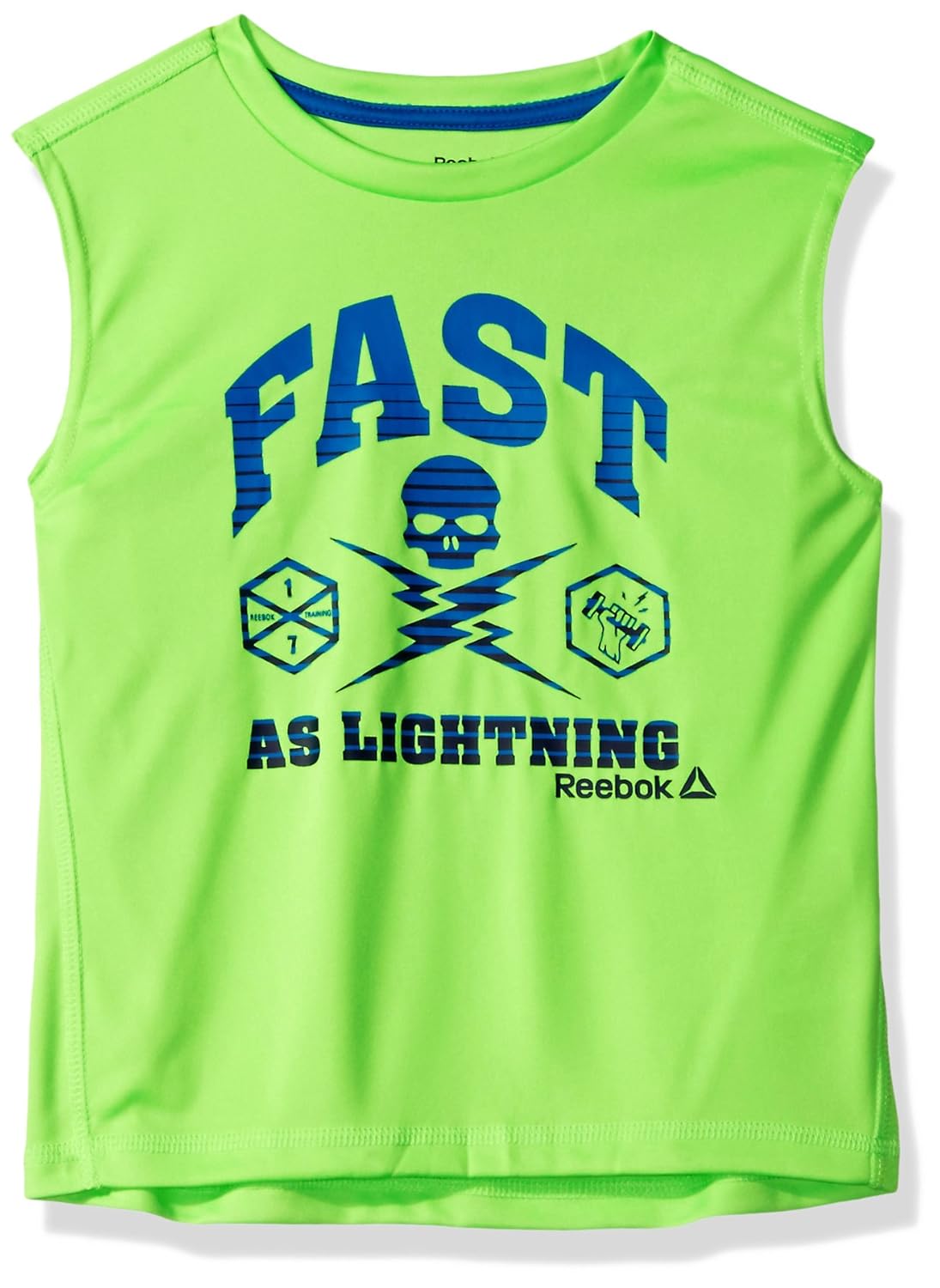 reebok 男童快速活力肌肉背心 霓虹绿 10/12