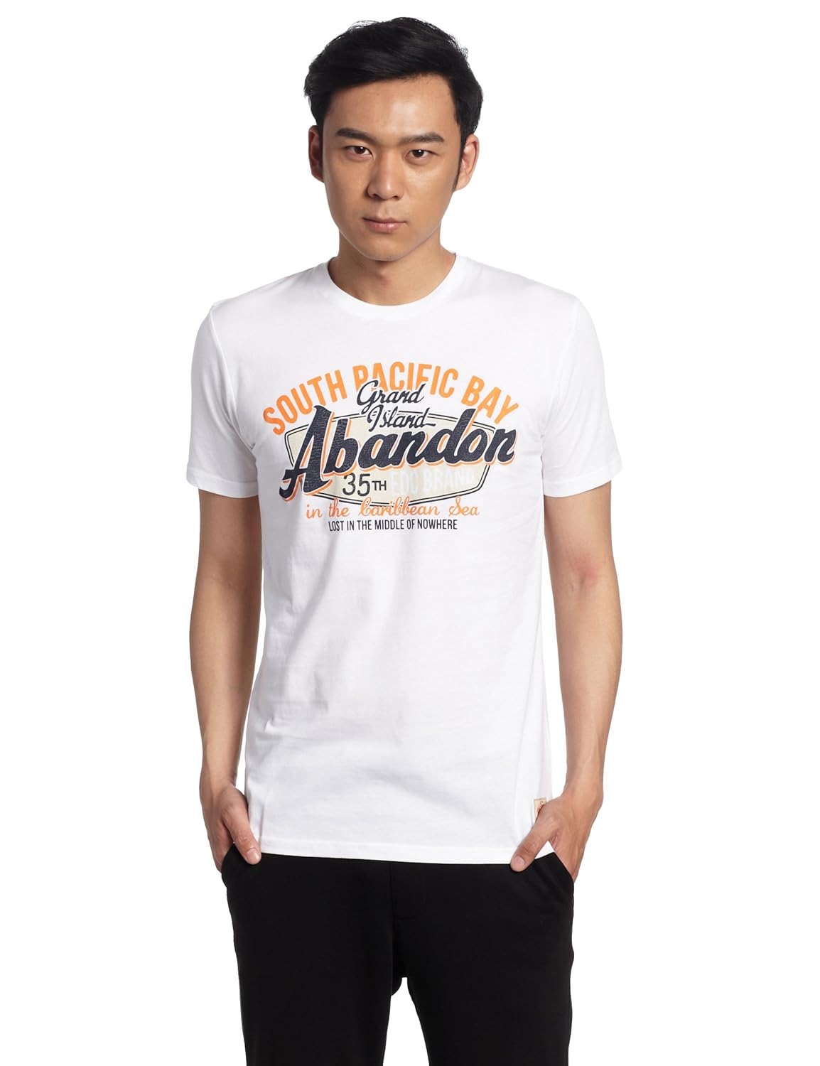 edc 男士 短袖t恤 白色 xl fd5630f-100 【edc】 服饰箱包 - 亚马逊