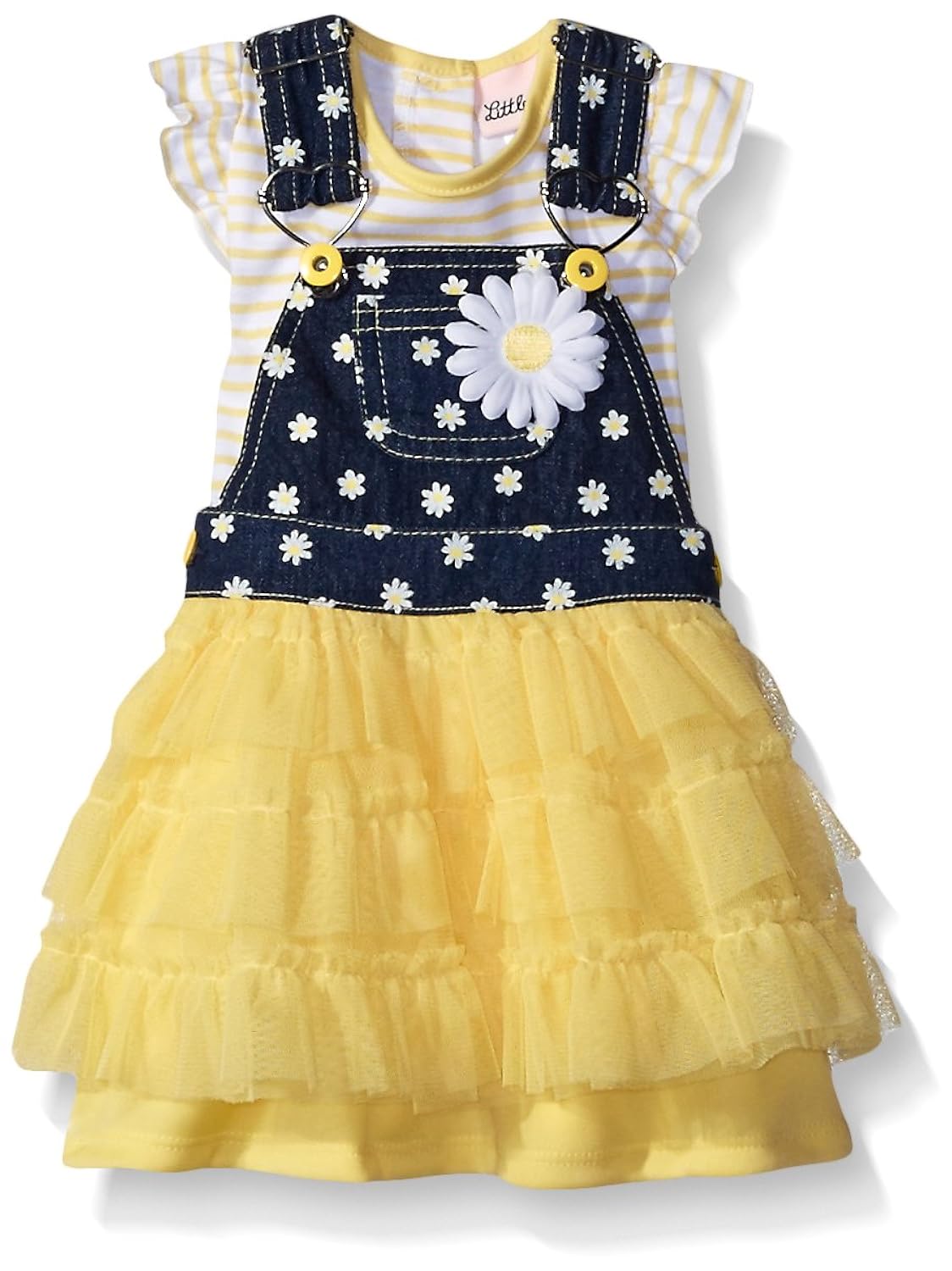 little lass baby girls 2 pc tutu skirtall set ruching