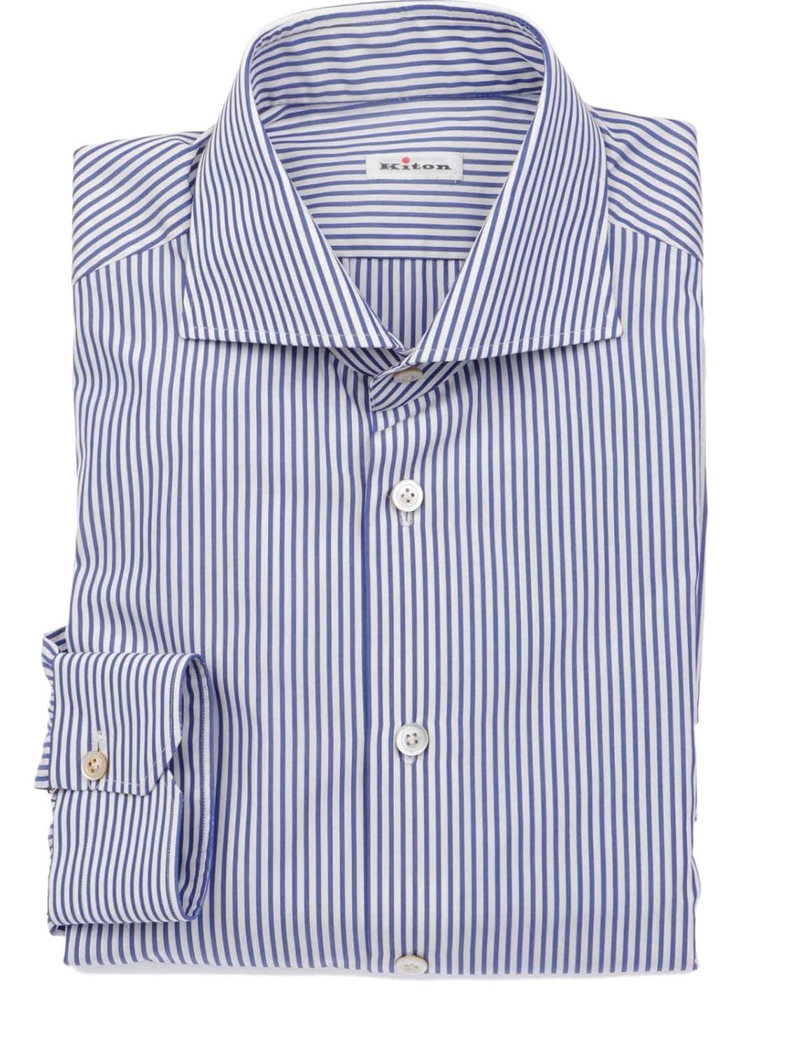 kiton 男人 639118 蓝色 棉 衬衫/意大利直邮【亚马逊海外卖家】