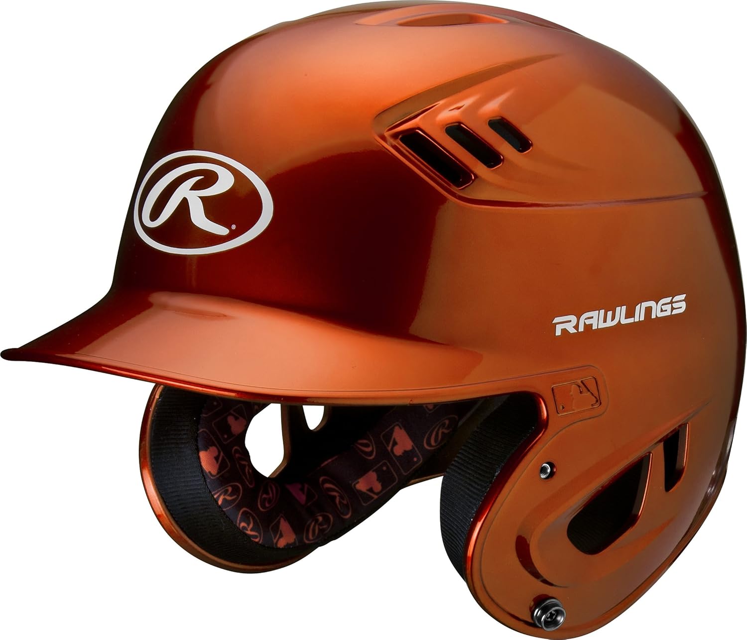 rawlings r16 系列金属棒球击球头盔 橙色 青少年: 亚马逊中国: 运动