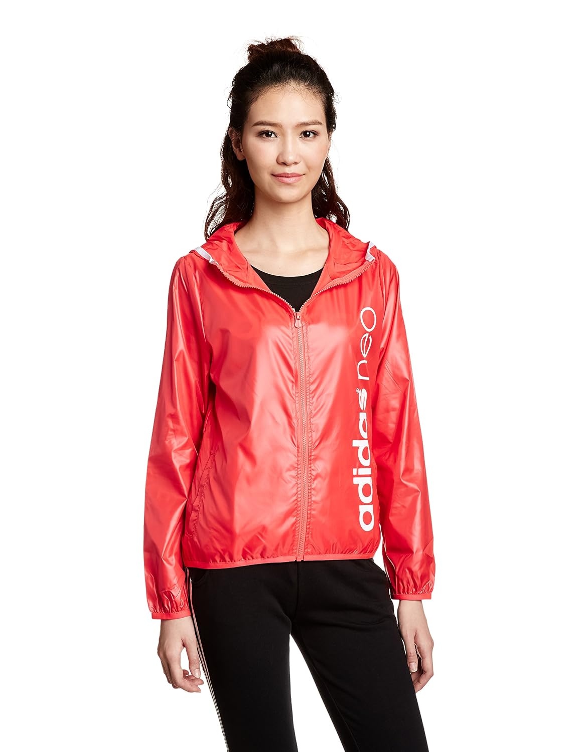 adidas neo 阿迪达斯运动生活 franchise 女式 运动夹克 ay5605 shock