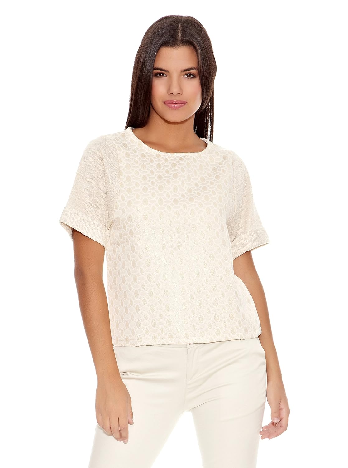 春田t 恤 埃斯塔帕德象牙色 s