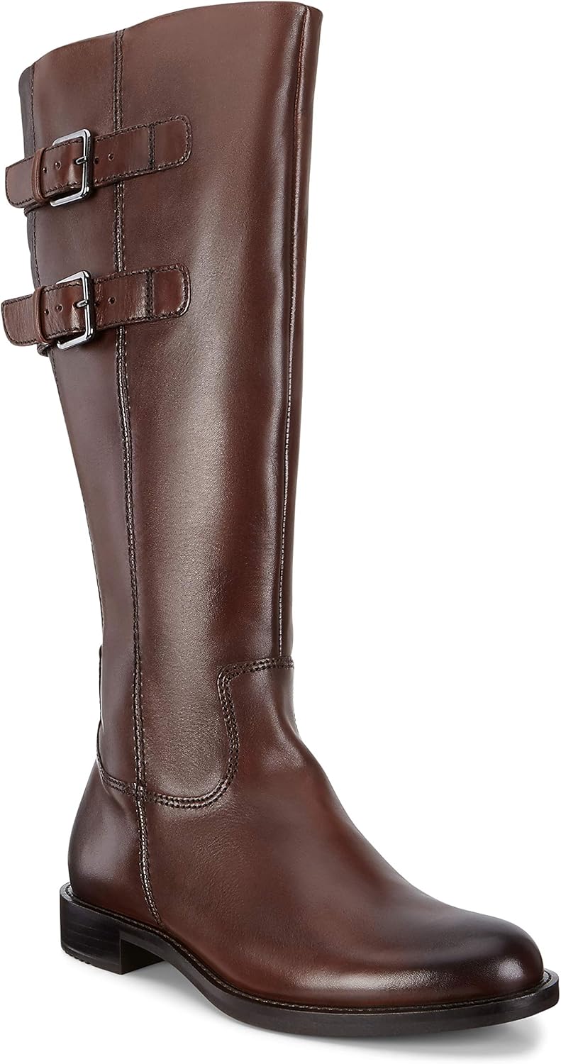 ecco 女士 shape 25 高筒扣马术靴