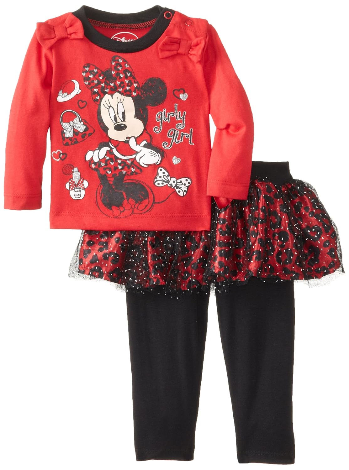 disney baby 女宝宝米妮新生儿女孩 playwear 集 红色 3/6 months