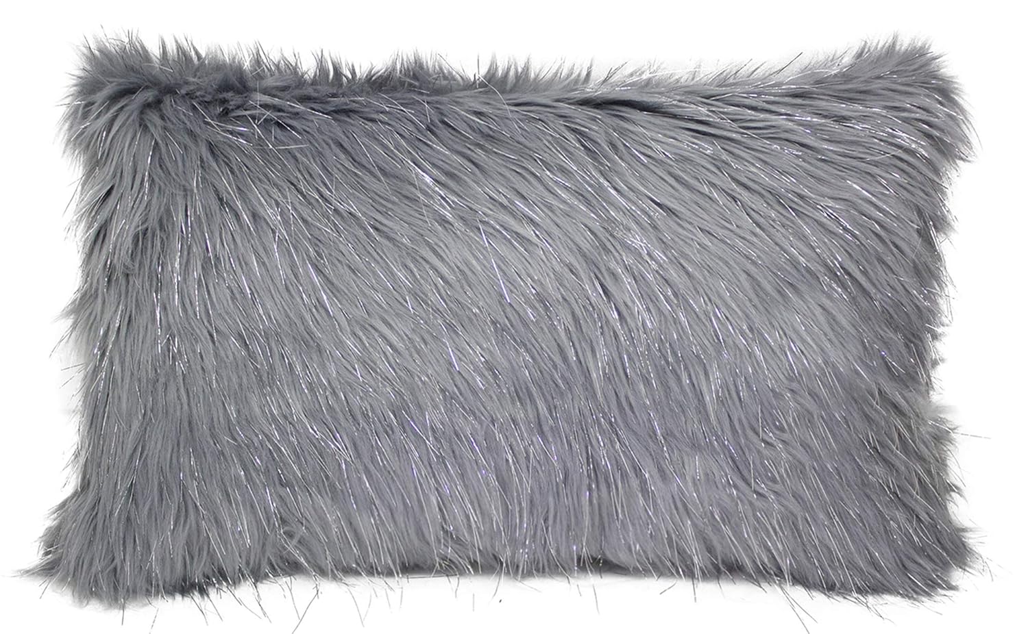 fennco styles 假日圣诞装饰精致人造毛皮,带银色金属卢勒克斯螺纹