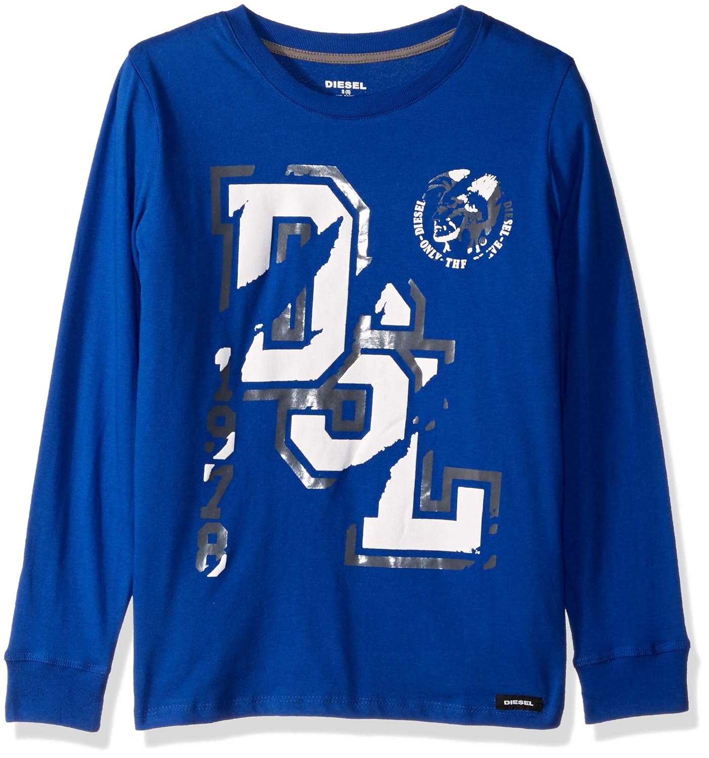 diesel 男士大男孩长袖 t 恤 surf the web 10/12