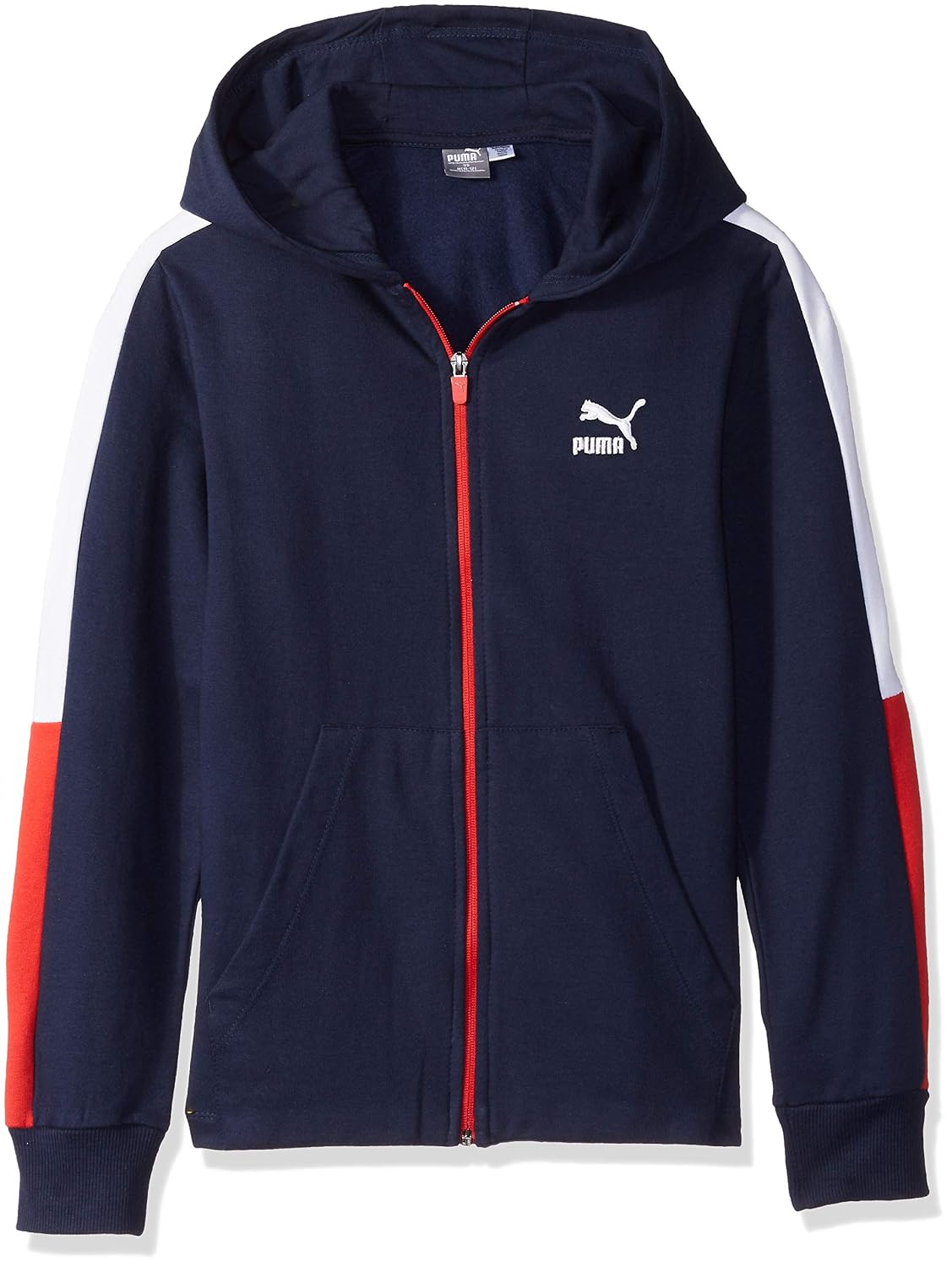 puma 大男孩全拉链羊毛连帽衫 【puma 彪马】 服饰箱包 - 亚马逊中国