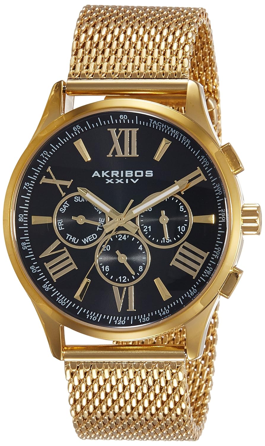 akribos xxiv 石英男士手表 ak844(亚马逊进口直采,美国品牌)