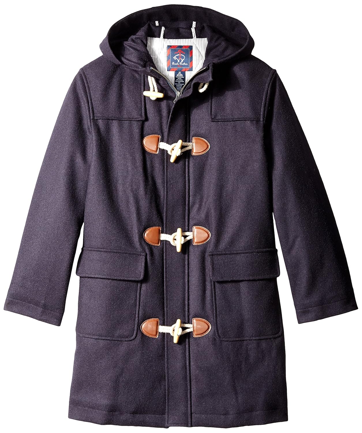 brooks brothers 大男孩麦尔登呢纽扣大衣