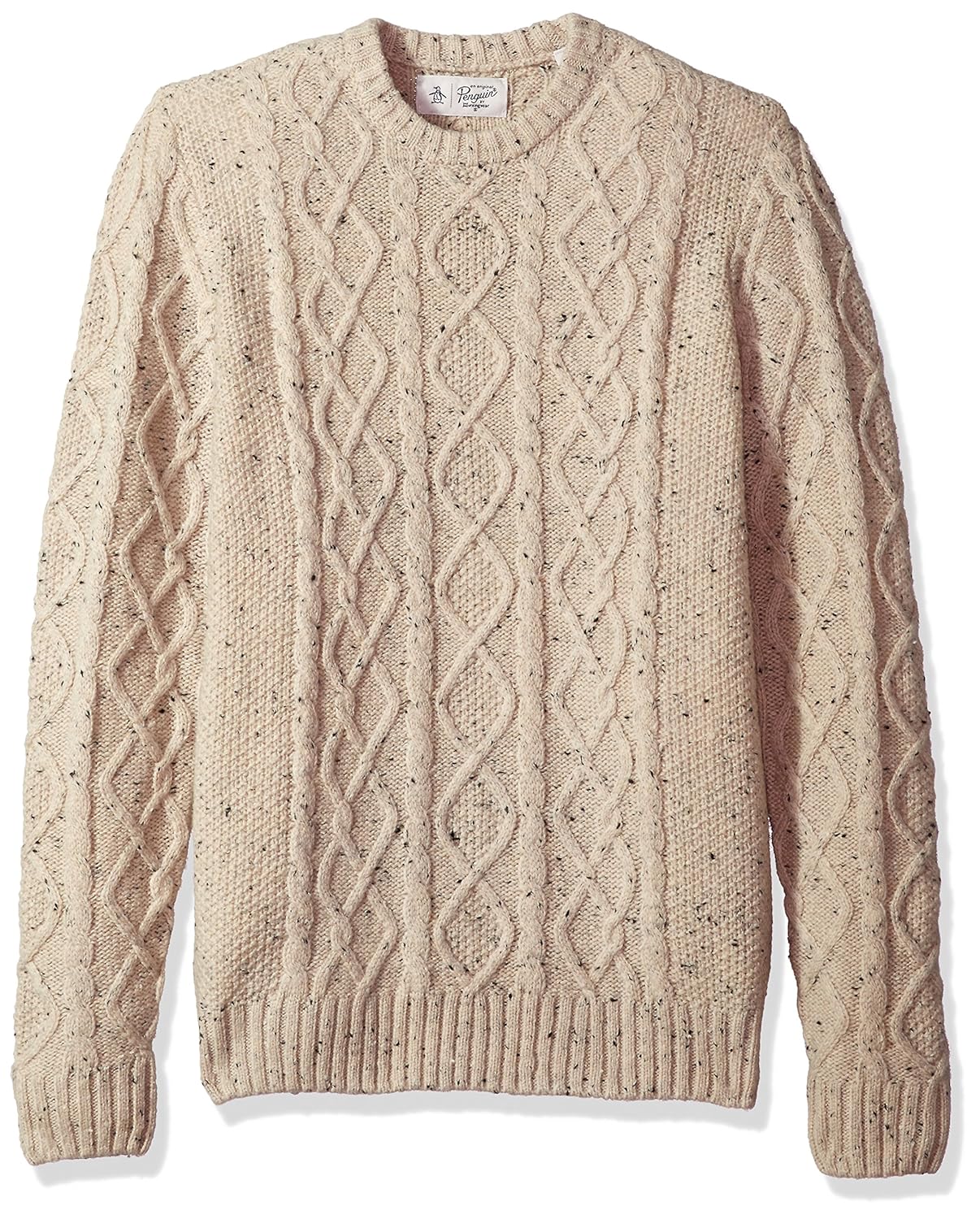 original penguin 男式羊毛羊驼圆领毛衣