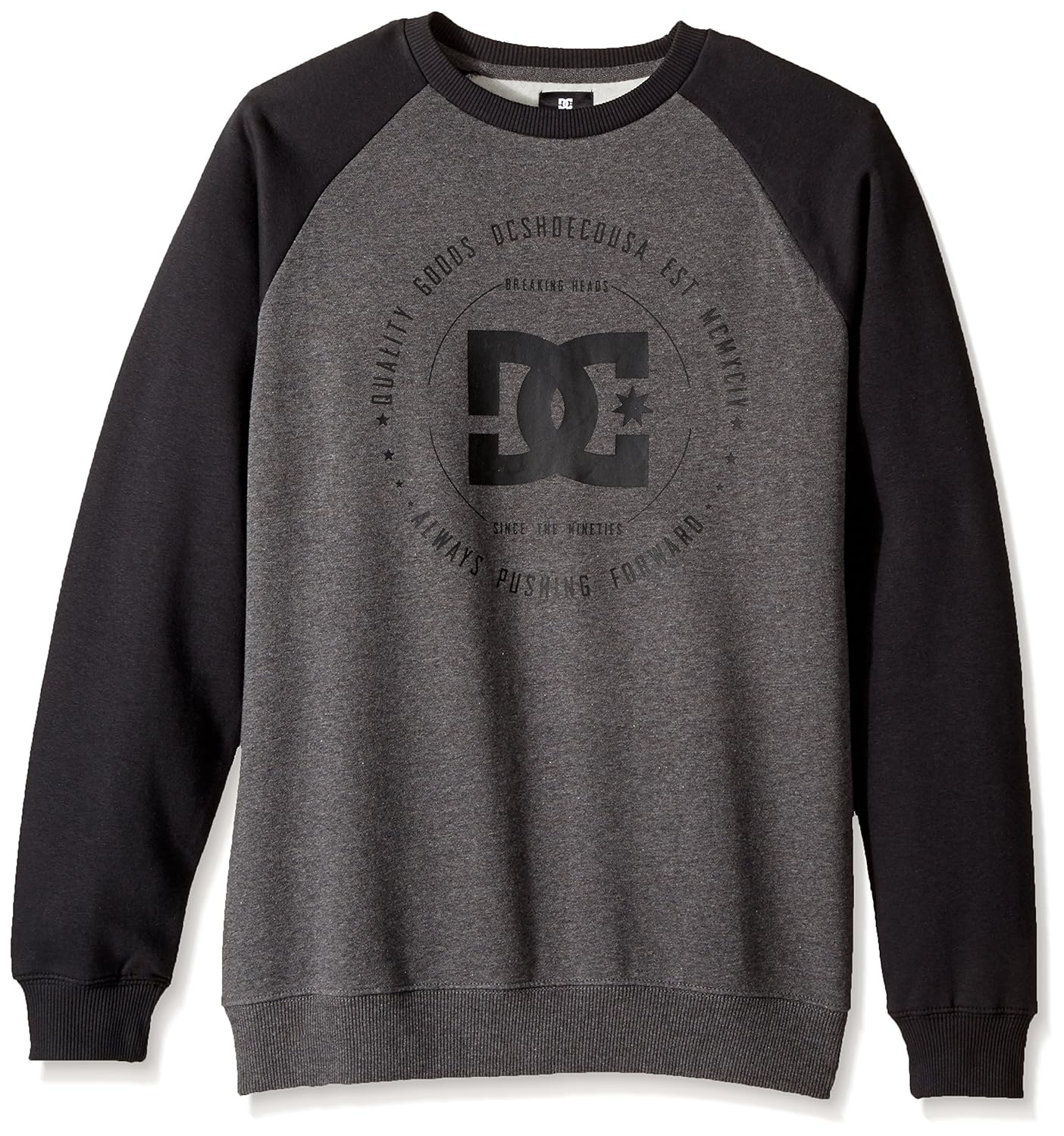 dc 男式 rebuilt 2圆领插肩长袖运动衫